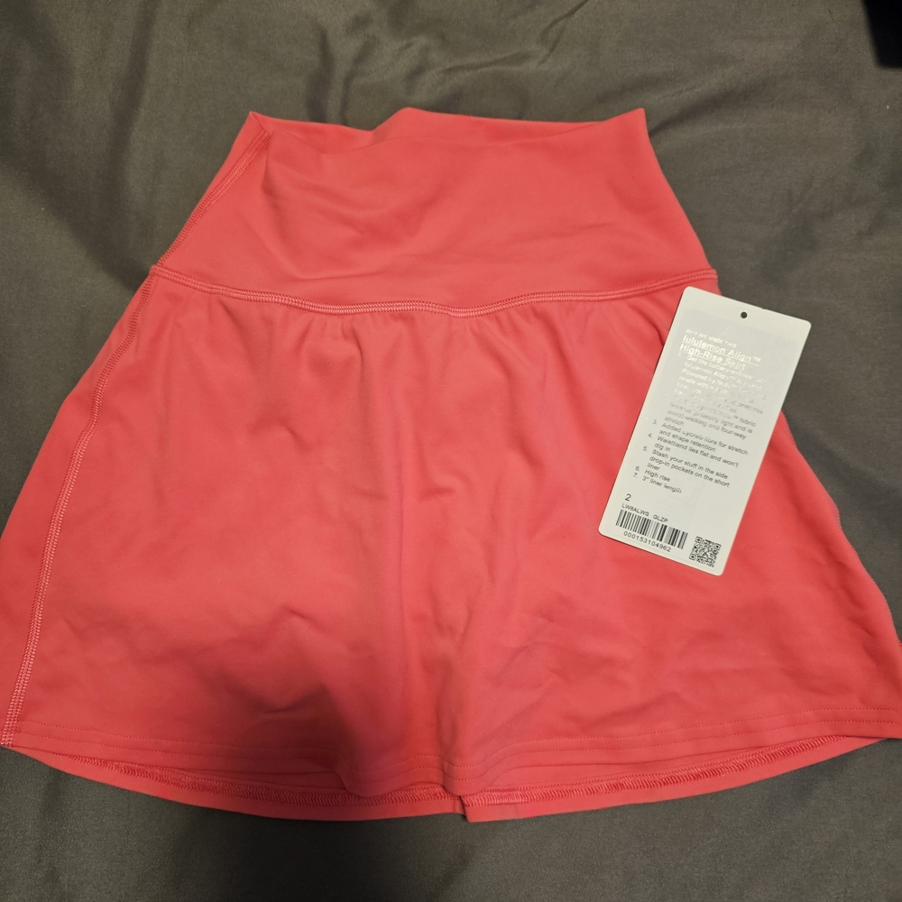 Coral Athletic Skirt